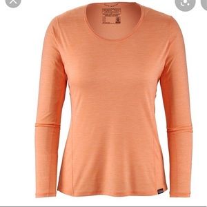 Orange Patagonia Long sleeve shirt
